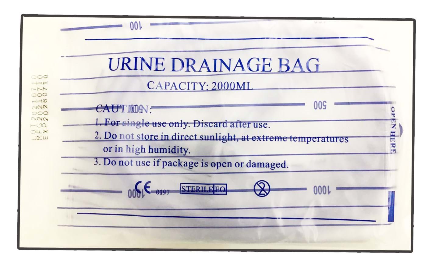 UriCap Urine Bag Tilla 2L